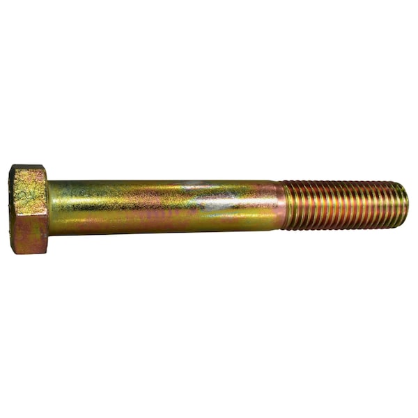 Midwest Fastener Grade 8, 1-1/8"-7 Hex Head Cap Screw, Zinc Yellow Steel, 8 in L, 2 PK 54152 - main